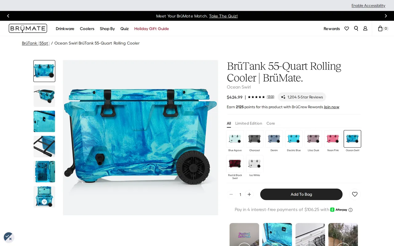 BruMate Product Detail (PDP), product detail page, captured Oct 26, 2026
