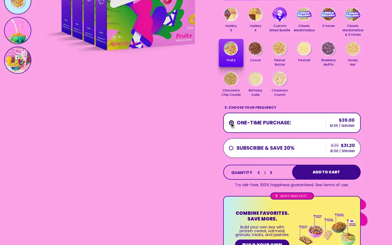 magicspoon.com page before add to cart