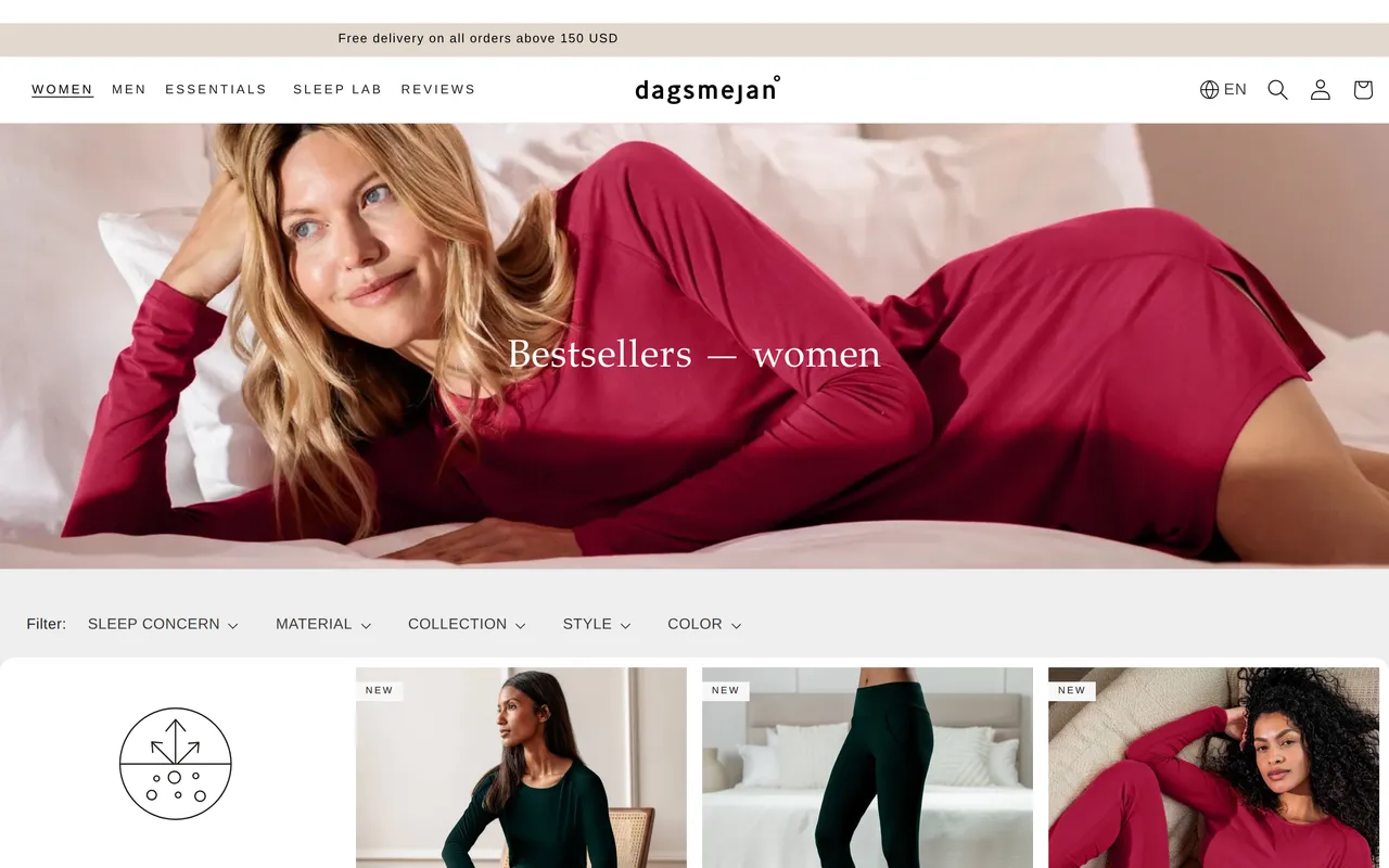Dagsmejan Product Listing (PLP), category listing page, captured Oct 26, 2026