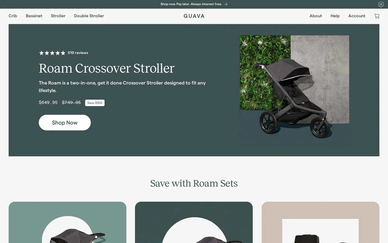 Guava Product Listing (PLP), category listing page, captured Oct 26, 2026