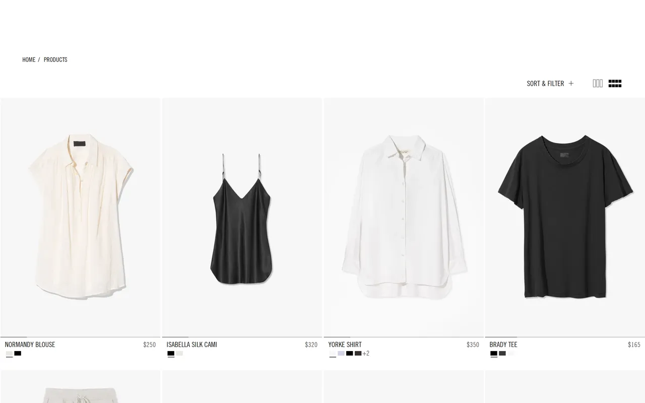 Nili Lotan Product Listing (PLP), category listing page, captured Oct 26, 2026