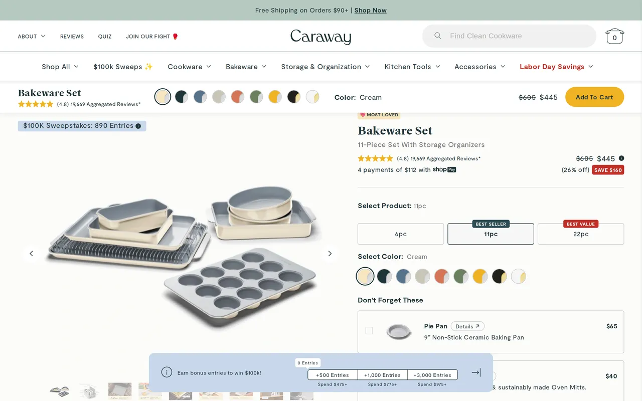 carawayhome.com product detail page