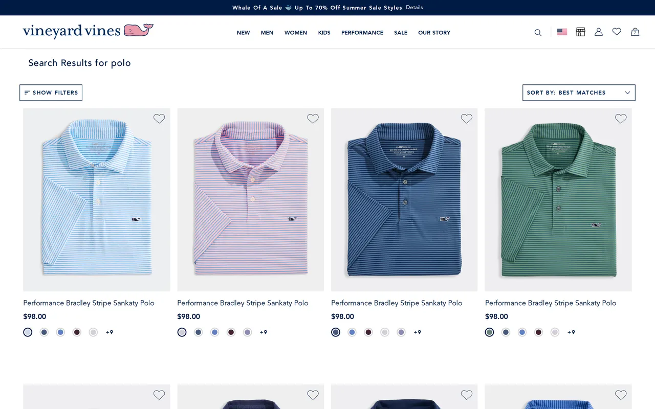 vineyardvines.com search results for 'polo'