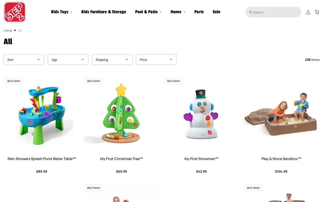 Step2 Product Listing (PLP), category listing page, captured Oct 26, 2026