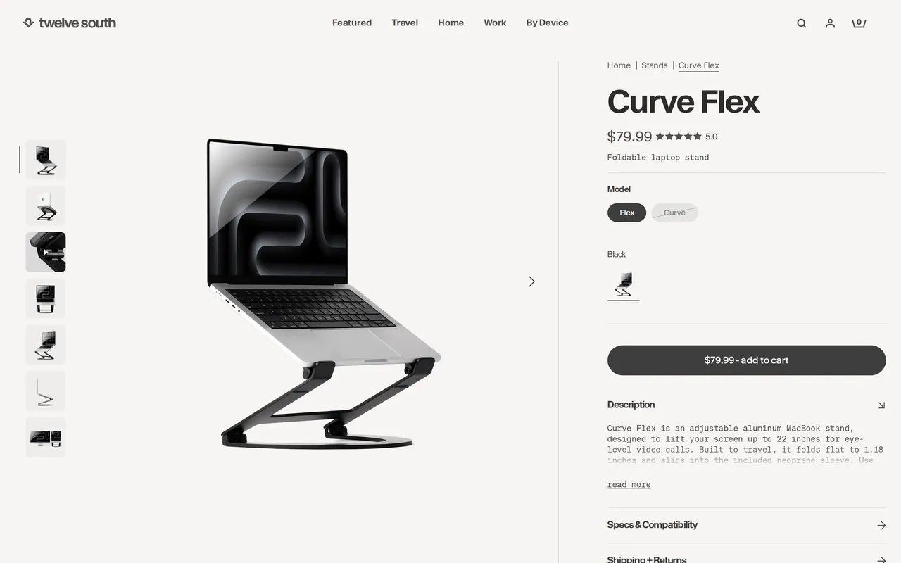 Twelve South Product Detail (PDP), product detail page, captured Oct 26, 2026
