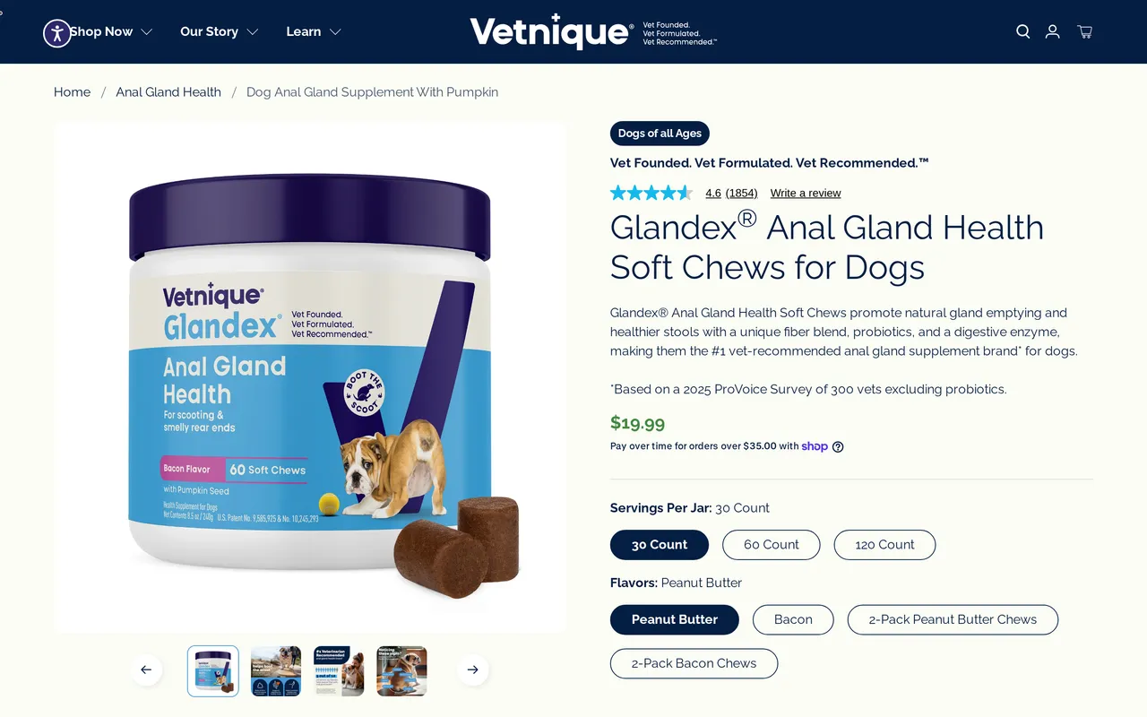 Vetnique Product Detail (PDP), product detail page, captured Oct 26, 2026