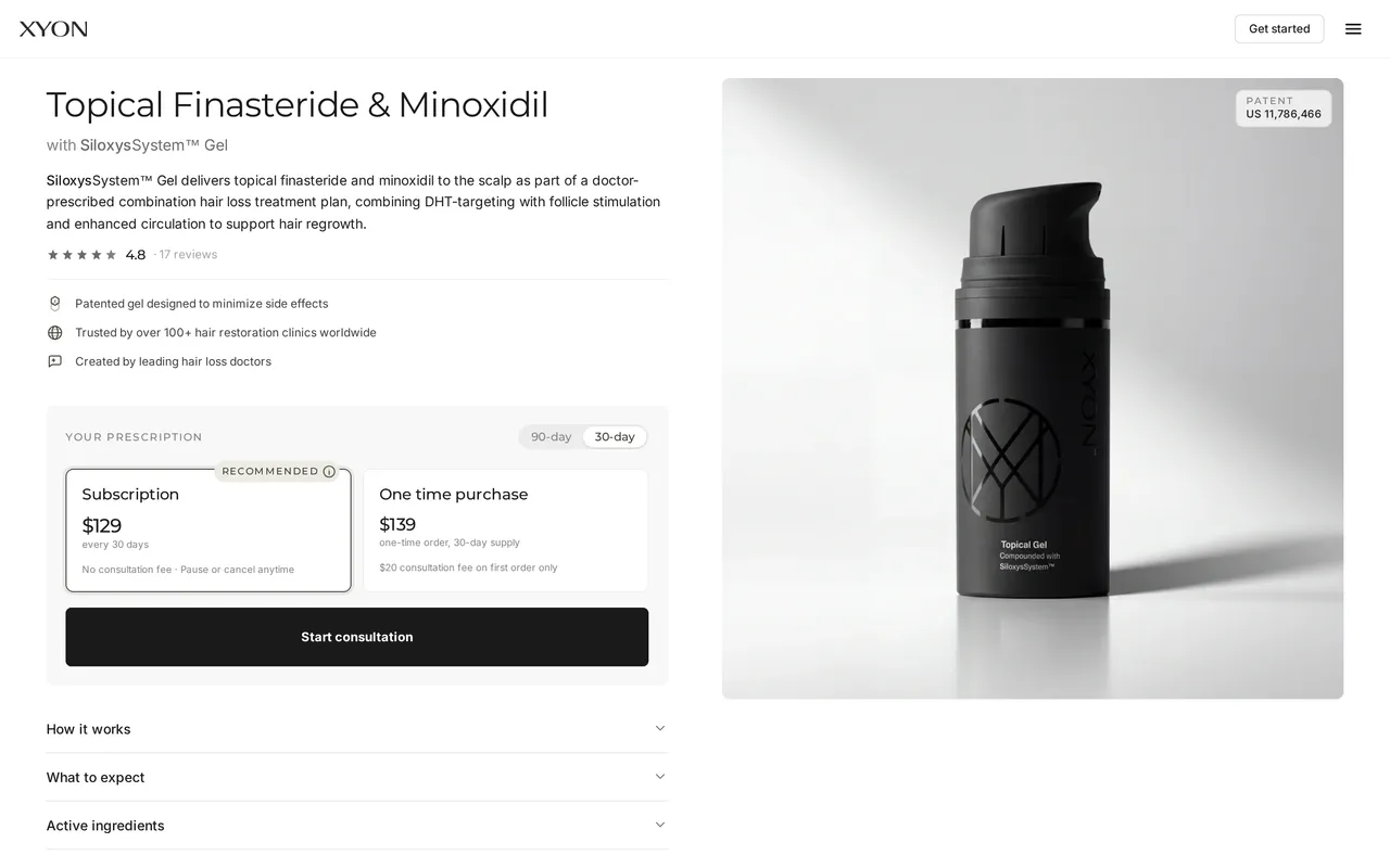 XYON Product Detail (PDP), product detail page, captured Oct 27, 2026