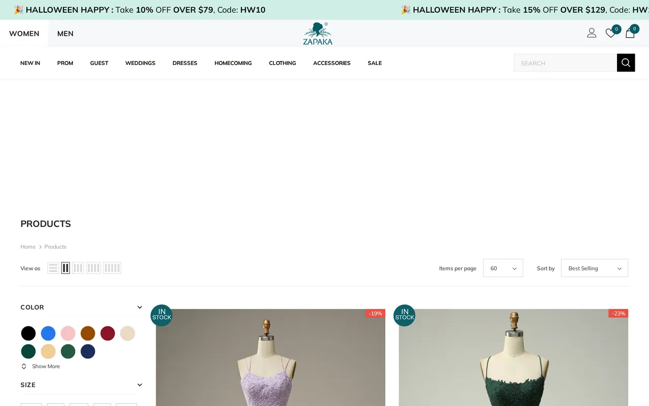 Zapaka Product Listing (PLP), category listing page, captured Oct 26, 2026